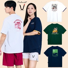 테크니스트 배드민턴 티셔츠 반팔 상의 코튼라이크 오버핏