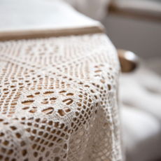 손뜨개 크로쉐 테이블 덮개 미니 테이블보 식탁보 뜨게질 식탁포, Tassel Crochet