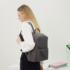 LYUNANLYUNA 新款流蘇皮革後揹包, 灰色