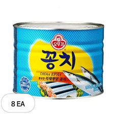 오뚜기 꽁치 통조림, 1.8kg, 8개