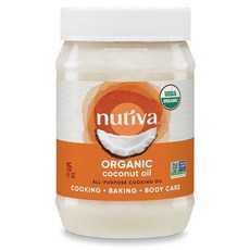 Nutiva 스팀정제 코코넛 오일 443ml (15액량 온스), 1개