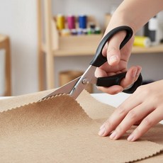 5MM 톱니 물결 모양 옷 재단가위, 1개