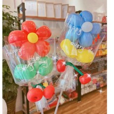 파티 풍선 막대 손잡이 투명 행사 장식 이벤트 생일 꾸미기 홀더, 1개, Io 32cm