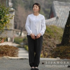 [10540] 20수 투 여자 저고리 바지 생활한복 / 봄가을 2피스 한벌 보살님 여성 한복 개량한복 수련복 법복 절복 승복 템플스테이 지장사