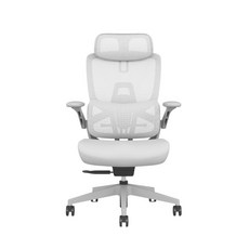 佑客YOKA EZ追腰系列 4D追腰設計 坐深可調 全網透氣腳踏 人體工學椅, 灰色-棉坐