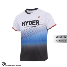 라이더 2026R-12 경기복 게임웨어 반팔티 배드민턴 피클볼 탁구 스쿼시 스포츠의류