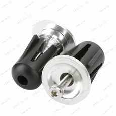 腳踏車膨脹手把塞 自行車手把尾塞 車把塞 端塞端子 跑車把帶 彎把手把配件, 2個【防摔】膨脹把堵-銀色, 1個