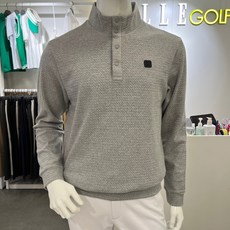 엘르골프 [2001안양점] 조직감 반폴라 버튼 방풍 티셔츠