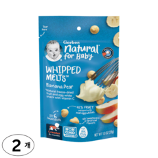 거버 3단계 요거트 멜츠 바나나 배, 2개, 28g