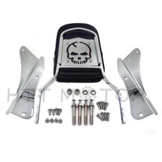 해골화염 등받이 섀도우 스피릿 시시 애프터마켓 오토바이 부품 크롬, 색상: 1. MT138-SS001-SA-CD, 1개