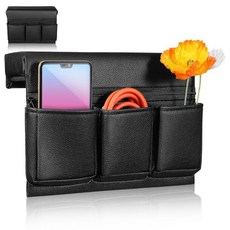 Healifty 자동차 창문 팔걸이 보관 상자: 쿠션 포켓이 있는 가죽 도어 사이드 패드 오거나이저 차량 트럭 콘솔 엘보 지지용 범용 액세서리 블랙 116673