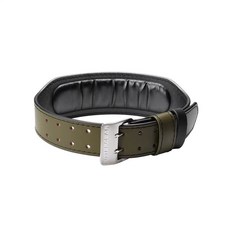 FITTERGEAR 24皮革健身腰帶男女款 深蹲 硬舉 護腰帶 健美 運動護具 耐用, 軍綠,XS號