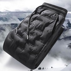 오토바이 라이더 방한 방풍 패딩 바지 방한바지 겨울바지 바이크팬츠 바이크바지 라이딩바지 오토바이바지, 블랙