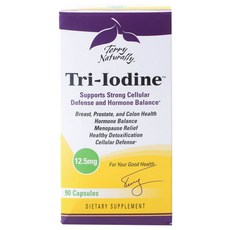 Terry Naturally 三碘保健膠囊 12.5mg, 1個, 90 件