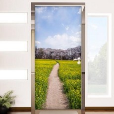 아트박스/꾸밈 bh679-봄꽃길_현관문시트지