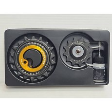 新款 Tripeak 12/18T 空心款加大陶瓷導輪 適用 SRAM AXS 12速用 直接裝上不用換鏈條不用換擺臂, 橘色,FORCE AXS 12速後變用, 1個