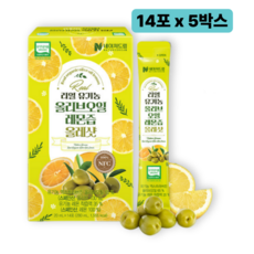 유기농 올레샷 올리브오일 레몬즙 엑스트라버진 올리브레몬샷 스틱, 20ml, 70개