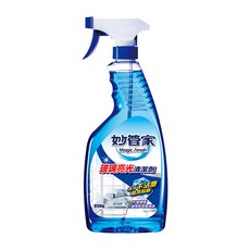 妙管家 玻璃亮光清潔劑, 去污不沾塵, 晶亮如新, 650g, 1瓶