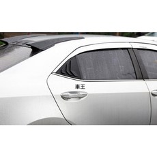 【車王汽車精品百貨】豐田 TOYOTA ALTIS 11代 亮黑 三角窗飾條 後三角窗裝飾框 鯊魚鰭 百頁窗, 1個