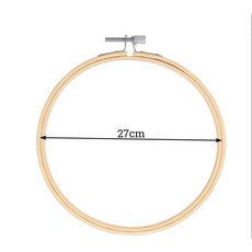 터프팅공예 우드 양면사용 핸드위빙 8/10/13/15/18/30/36cm 대나무 자수 프레임 세트 DIY 크로스 스티치 루프 Needlecraft Art 용 손 바느질 도구, 27cm