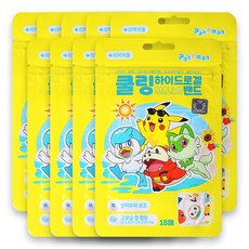 포켓몬 쿨링 하이드로겔 밴드 18매입 24년제조, 혼합색상, 9개