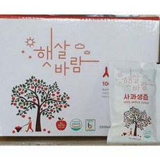 [예가정성] 햇살바람 예산 100% 생사과즙 110mlx50팩, 1개, 5.5L, 50팩