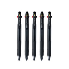 제트스트림 3색 펜 0.38mm SXE3-400-38, 0.38mm  블랙, 5개