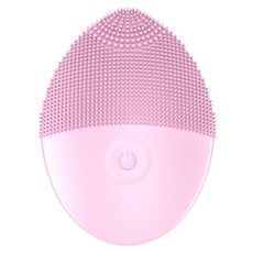 硅膠電動潔面儀 電動硅膠按摩洗臉儀 硅膠潔面儀 洗臉神器 清洗黑頭美容儀 深層清潔潔面儀, 粉色