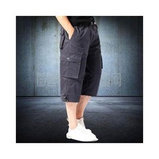 多口袋純棉 工作褲 工裝七分褲 夏季休閒舒適透氣