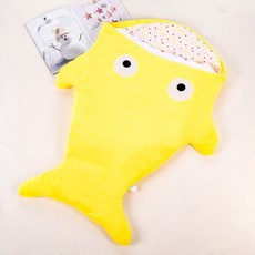 嬰兒卡通鯊魚造型抱毯睡袋 寶寶防踢被 秋冬保暖純棉睡袋
