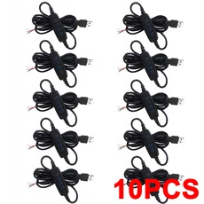 10PCS 5V USB 듀얼 컬러 조광기 컨트롤러 스위치 와이어 삼색 On Off 제어 디밍 1.5M LED 스트립 램프 전구, 01 1.5m, 01 검정색