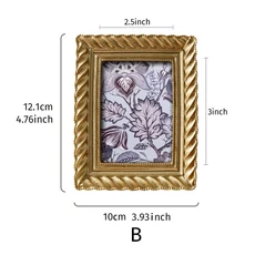 흰색 빈티지 양각 수지 사진 프레임 그림 홈 벽 장식 선물 집들이, 01 A