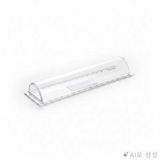 모두상회 사무용 자 15cm 자꾸미기, 투명계열, 1개, 투명