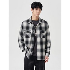 에잇세컨즈 8SECONDS 오버사이즈 체크 셔츠 블랙 (454964LQ25) 454964LQ25 141407