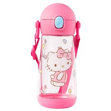 홈앤키즈 산리오 더보틀 원터치 어깨끈 트라이탄 물통 유아 어린이 초등학생 물병 시나모롤 쿠로미 헬로키티 마이멜로디 포차코 단체선물, 470ml, 1개
