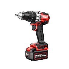DEVON 大有 5202-Li-20 無刷三用震動電鑽 160Nm Turbo模式 鑽木 鑽鐵鑽牆 (台灣公司貨), 1個, 單主機