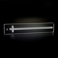 일자+십자 16cm 샘플판 투명아크릴 줄눈샘플판, 일자+십자 15cm 샘플판 (줄눈 색없음+인쇄없음), 1개