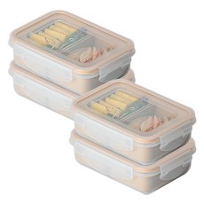Nanu Dam Xeonic 雙格備餐盒組, 4個, 480ml