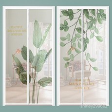 防蚊沙門簾新款家用磁鐵磁吸對吸紗網魔術貼免打孔隔斷簾紗窗門簾 5LJN, 好柿連連,寬70*高200