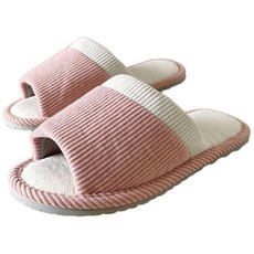 i Slippers 台灣犀利趴 悠活系列 布質家居室內拖鞋, M(25.5cm), 英倫輕絨 粉, 1雙