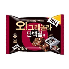 오리온 마켓오 오그래놀라 단백질바 미니 192g(15개입), 12.8g, 15개