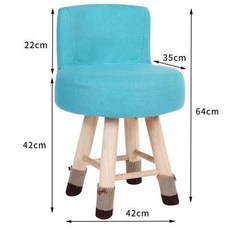 卡通兒童小沙發 寶寶迷你閱讀沙發椅 實木桌腿 可拆洗防滑沙發, 可拆洗+贈凳套】高款天空藍