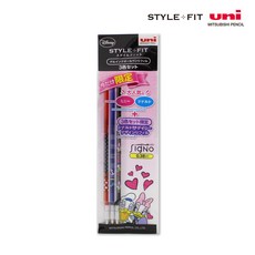 유니 스타일핏 리필심 3색세트 디즈니 콜라보, 1세트