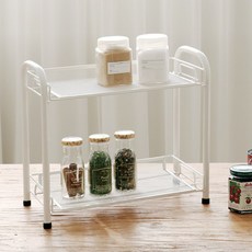 모노블 매일 쓰는 2단 수납선반, 화이트, 1개