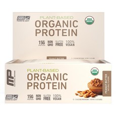 MUSCLEPHARM 無麩質植物性蛋白能量棒 花生醬口味, 50g, 12支