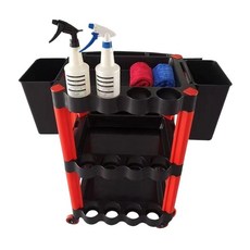 세차 트롤리 트리거 이동식 카트 작업대 정리 세차장, 업그레이드 두꺼운 3단 더블, 1ml