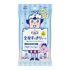 카오 비오레u 전신 산뜻한 시트 휴대용 10매입× 3개 세트, 1개