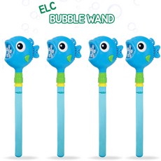 이엘씨 버블완드 버블건 비누방울총, 버블완드 블루, 4개