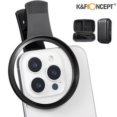 KF Concept 67mm 전화 필터 홀더 삼성 기타 휴대 용 iPhone 마운트 렌즈 클립, 1개