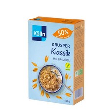 Kölln 퀠린 뮤즐리 크누스퍼 귀리 50% less sugar 500g